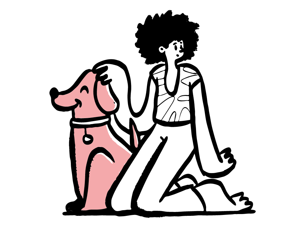 Petting Dog Doodle